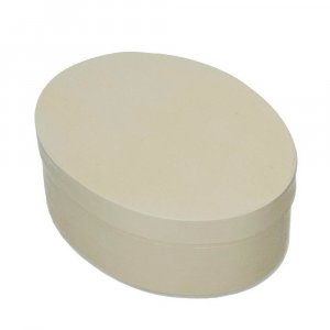 Plywoodask ø 150 x 110 mm H 50 mm - obehandlat oval Plywoodask ø 150 x 110 mm H 50 mm - obehandlat oval