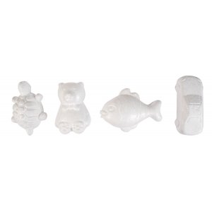 Styroporfigurer Fisk/Bil/Sköldpadda/Björn - 24 st Styroporfigurer Fisk/Bil/Sköldpadda/Björn - 24 st