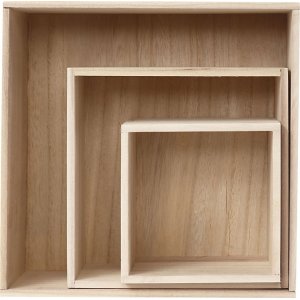 Förvaringslådor - kvadrat - 3 st Förvaringslådor - kvadrat - 3 st